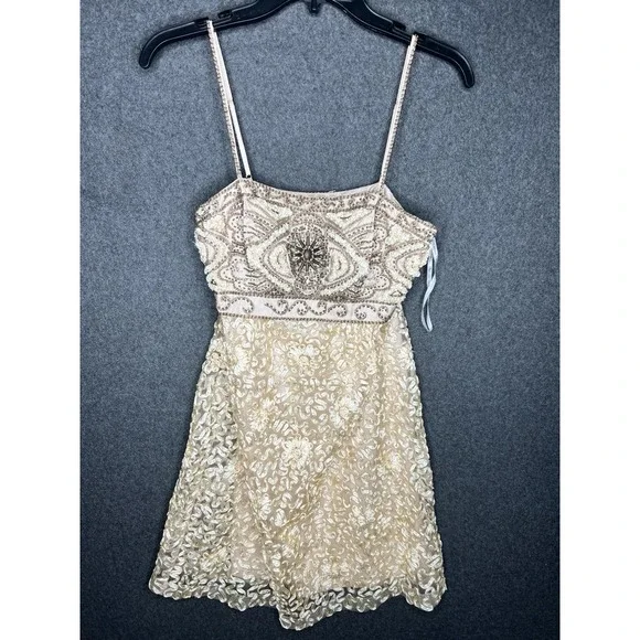 Sue Wong | Dresses | Sue Wong Nocturne Beaded Silk Cocktail Dress Brown  Beaded Sz 6 Wedding Womens | Poshmark